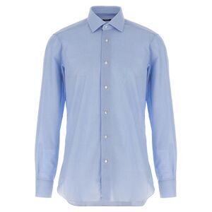Barba Men Honeycomb Cotton Shirt